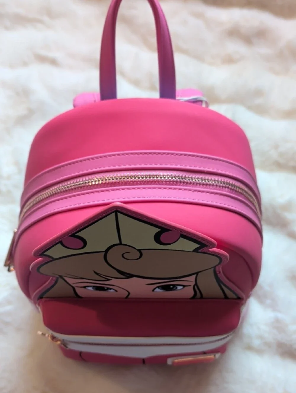 Disney Pink and White Aurora Mini Backpack - Picture 6 of 7